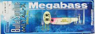 メガバス　METAL-X SPIRAL FALL　28g  グローピンクチャート